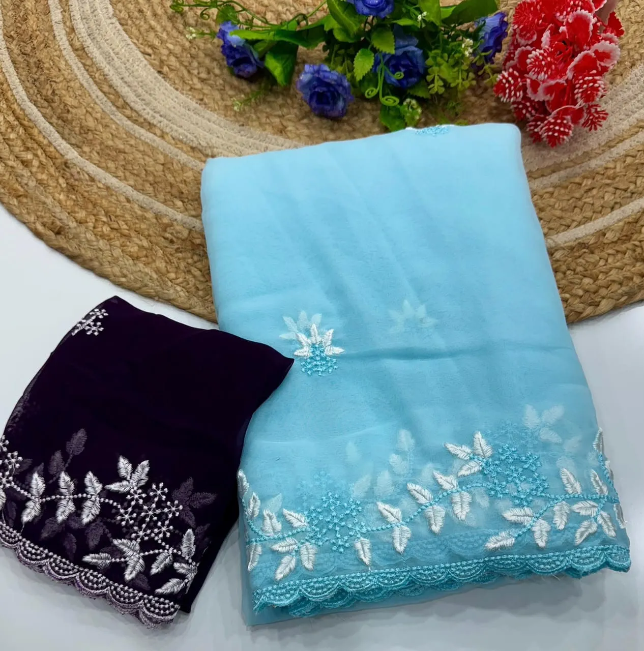 CLASSY PURE GEORGETTE SAREE — view 3
